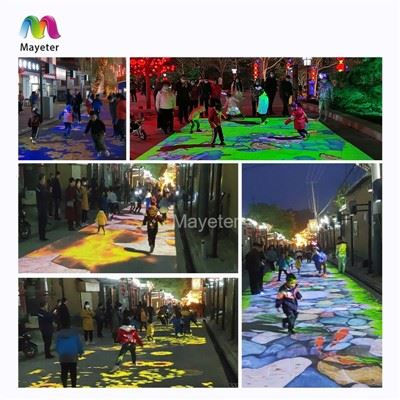360 Pwojeksyon Floor System 3d Hologram Flooring Interactive Floor